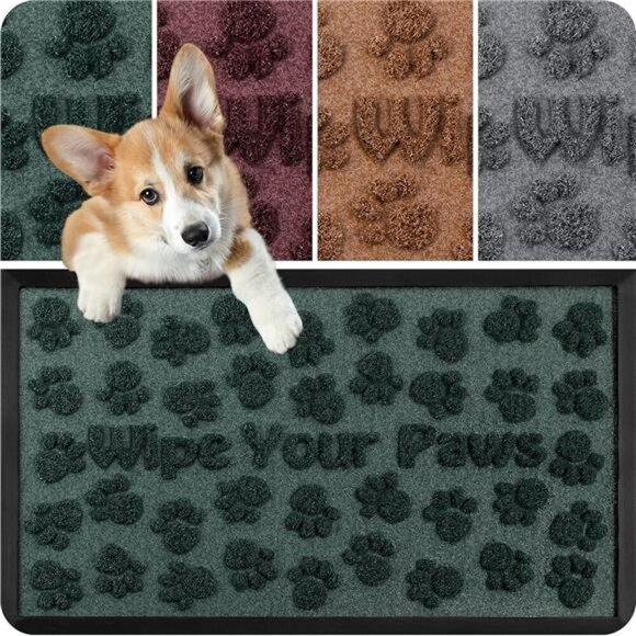 Extra Durable Door Mat - 30'’x17'’- Anti Slip Rubber Backing Front Door Mat - Picture 1 of 7